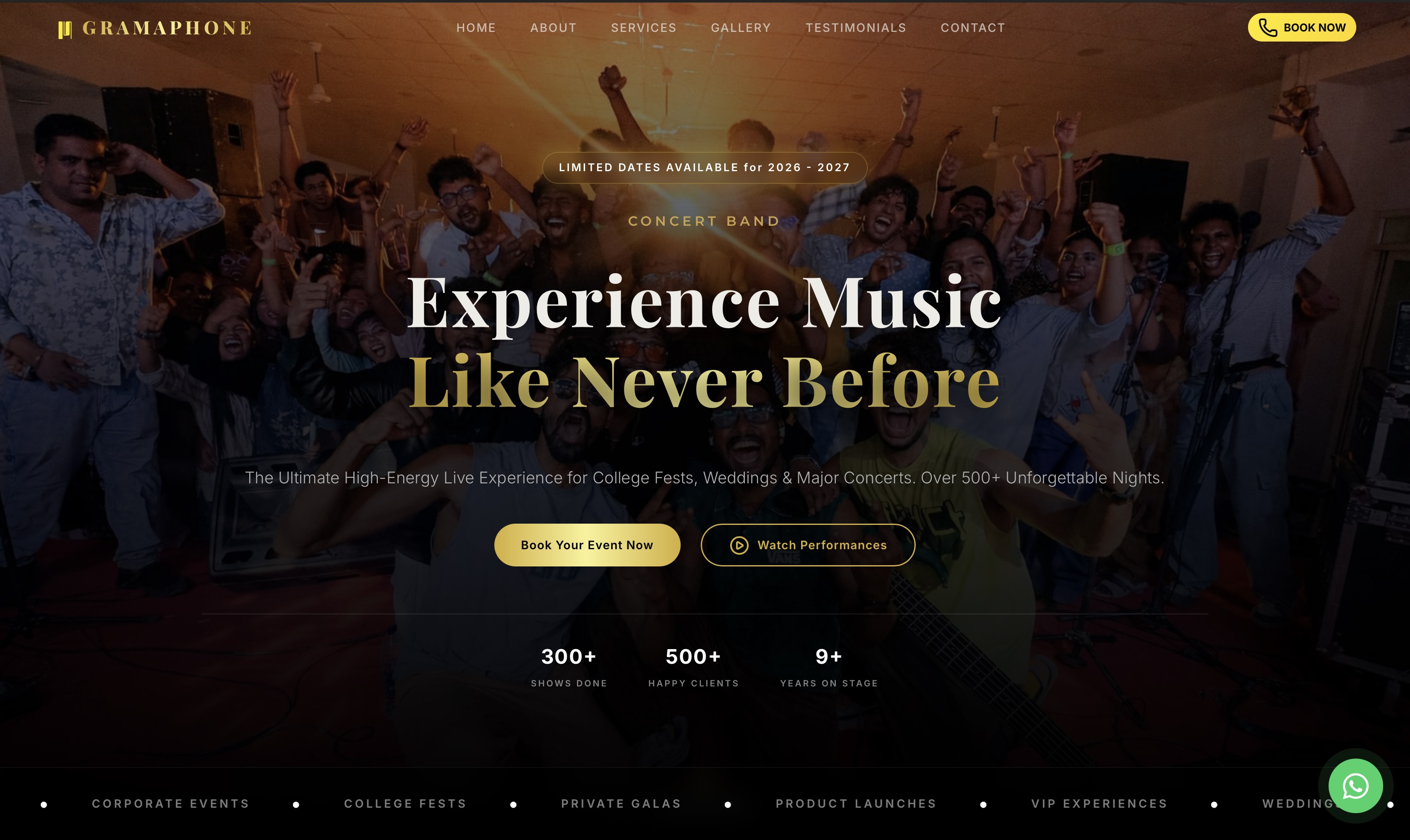 Gramaphone Website Preview