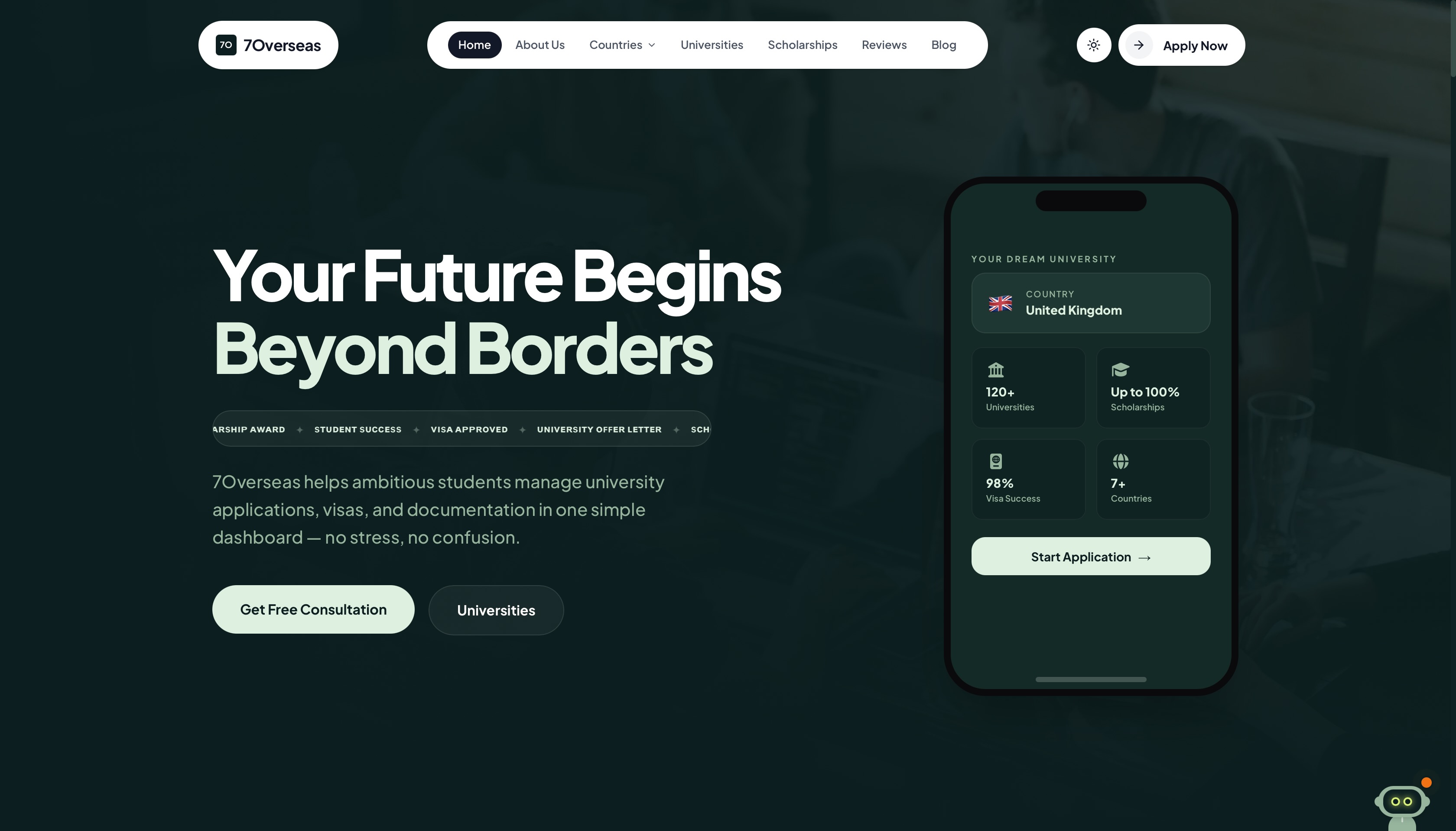 Seven Overseas Website Preview